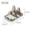 Estante de doble capa para tapas de ollas de cocina, encimera, sin perforaciones, estante para sentar, escurridor para cucharas y espátulas, estante para tablas de cortar, estante para colocar