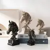 Figura de Caballo de Cabeza de Caballo Cuidadosamente Seleccionada Figura Transfronteriza de Arenisca Artesanía Tallada con la Proporción Áurea Adaptación Multiescena Silenciosa
