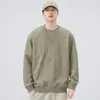 Sudadera Elegante con Parches y Cuello Redondo para Hombre 2026, Nueva Camiseta Versátil de Manga Larga de Corte Holgado Estilo Americano para Primavera y Otoño