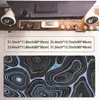 Suministro Exclusivo Transfronterizo de Alfombrilla de Ratón de Línea de Contorno Alfombrilla de Ratón y Teclado Alfombrilla de Ratón para Escritorio de Computadora Textura de Línea Blanca y Negra X