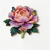 Imanes de Nevera de Flores, Souvenirs de Viaje de Flor de Peonía, Imanes de Hierro Magnéticos de Peonía para Nevera
