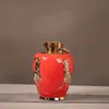 Botellas de Vino de Cerámica Jingdezhen, Jarras de Vino Selladas Estilo Antiguo, Tallado en Relieve al por Mayor, Botellas de Licor de Alto Valor de 5 kg