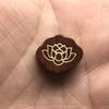 Jacarandá incrustado nuvens auspiciosas Lotus pingente de volta Nuvem incrustada palavra de cobre DIY contas soltas acessórios de jóias atacado