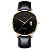 Reloj Minimalista de Cuarzo para Hombre, Indicador de Fecha Correa de Malla Negra Casual de Negocios Luminoso Reloj de Pulsera para Estudiante