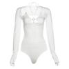 Estilo europeu e americano transfronteiriço 2024 Verão Nova Blusa de manga comprida Slim Fit de cor sólida feminina Macacão sem mangas Sling elegante