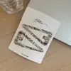 Presilha de Cabelo Simples e Elegante com Estampa de Leopardo, Grande Presilha BB Versátil Estilo Vintage, Presilha Lateral em Formato de Nuvem para Mulheres