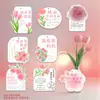 2026 Etiquetas con Forma de Día de la Madre Decoración de Ramo Sencillo Floristería Mensaje de Repostería Tarjeta Escrita a Mano Personalización