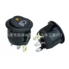 Interruptor de Alimentação de Luz Indicadora Redonda Olho de Gato 20mm com 3 Pinos e 2 Posições, Padrão de Feixe Baixo, Interruptor Automotivo 12V