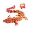 Figura de Dragón de Cristal Impresa en 3D con Articulaciones Móviles, Coleccionable Popular Transfronterizo, Juguete Creativo con Articulaciones Móviles