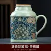 Cerâmica Azul e Branca de Forno Ru Doméstica Pequena Tanque Selado Chinês Tanque de Armazenamento Tanque de Chá Tanque de Armazenamento de Chá Retrô