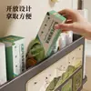 Portarrollos de cocina, estante de almacenamiento magnético para el lateral del refrigerador, estante de almacenamiento multifuncional para papel film, estante de almacenamiento sin taladro