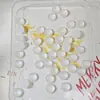 Piezas Faciales de Anillo de Vidrio al por Mayor, Materiales para Incrustar de Pasadores y Adornos para el Cabello Hechos a Mano para DIY, Componentes para Hacer Accesorios Hanfu de Estilo Antiguo