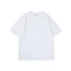 260 Fio Duplo Algodão Puro Grande Ombro a Ombro Tamanho Europeu Transfronteiriça Solta Camiseta Cor Doce Dopamina Gola Redonda Jovem Manga Curta