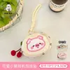 Novo Estojo de Fone de Ouvido Kawaii Fofo com Pingente para Animal de Estimação Decoração de Mochila de Menina Pingente Pequeno Porta-Moedas Bolsa para Cabo de Dados de Batom