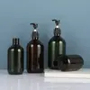 Botella de Loción Boston de 300ml 500ml con Bomba de Rosca Tipo Pato de Presión, Botella para Champú y Gel de Ducha, Botella de PET