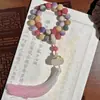 Nueva Serie Estilo Chino Pulsera de Bodhi Rosa Lema de Seis Caracteres Doble Círculo Pulsera de Mano Cuentas Budistas Rosario Al por Mayor