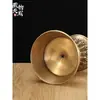 Porta Lámpara de Ghee de Bronce Antiguo Tibetano para Lámpara de Buda, Lámpara de Ofrenda para Salón de Buda en Casa, Portavelas de Lámpara Perpetua