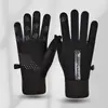 Guantes de ciclismo invierno cálidos Hombres pantalla táctil forro polar deportes al aire libre esquí impermeable antideslizante viento montar motocicleta conducir