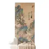 Novo adesivo de parede de feltro estilo chinês com pintura de paisagem, painel de fundo para parede de fotos sem furar para sala de estar, quarto e decoração de cabeceira