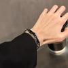 Pulsera de estrella de estilo oscuro diseño nicho pulsera simple para combinar con todo de alta gama lujo ligero estilo frío pulsera para hombres y mujeres