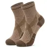 Calcetines Transfronterizos de Lana Merino con Suela Gruesa Tipo Toalla, Calcetines para Senderismo al Aire Libre con Amortiguación y Absorción de Impactos, Calcetines para Correr Antideslizantes y Resistentes al Desgaste