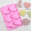 Do que 6 mesmo diferentes amor silicone bolo forma silicone grau alimentício assar pão biscoito forma