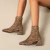 Otoño 2024 Nuevo Europeo y Americano Transfronterizo Talla Grande Botas Martin Punta Redonda Tacón Cuadrado Denim Talla 43 Botines Mujer Venta al por Mayor