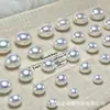 Perla Mabe Imitación Rosa Ángel Cuentas de Pan Coloridas Resina de Medio Agujero Cuentas Sueltas Accesorios para Joyería Pendientes DIY