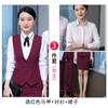 Chaleco Unisex Ropa de Trabajo Chaleco de Mujer Versátil Ropa de Negocios Conjunto de Tres Piezas Chaleco Coreano para Mujer Chaleco Chaqueta sin Mangas
