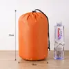 Bolsa de Nylon a Cuadros con Cordón Bolsa Cilíndrica con Cordón Bolsa de Almacenamiento para Chaqueta de Plumas Bolsa con Cordón Bolsa Organizadora de Viaje Bolsa de Empaque