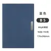 Cuaderno de cuero suave con índice de letras, cubierta de cuero simple A5 para oficina y negocios, bloc de notas B5 con logo