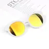 Gafas de Sol Infantiles Estilo Coreano Color Caramelo Mate Lentes Reflectantes de Colores Protección UV400 Anti-UV Gafas de Sol Gafas de Sol