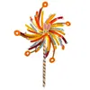 Festival de Mitad de Otoño Linterna de Fuegos Artificiales Giratoria Kit de Manualidades DIY para Niños Linterna Brillante de Mano Lámpara de Mitad de Otoño