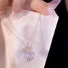 Colar de amor mágico feminino verão luz nicho de luxo design sofisticado sentido cibernético celebridade clavícula corrente 2023 novo colar