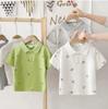 Camiseta polo de manga corta de verano para niños, novedad de 2024, ropa para niños y niñas de estilo universitario con solapa, venta al por mayor