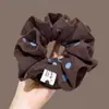 Scrunchies da moda e casuais para outono/inverno, elásticos de cabelo estilo coreano para coques, nova coleção 2026, elásticos de cabelo oversized com um visual sofisticado para mulheres