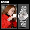Time beauty SKMEI nueva moda clásico para hombre correa de acero calendario impermeable reloj deportivo simple de negocios reloj de cuarzo