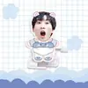 Super Junior Lee Donghae Choi Siwon Caminando Robot de Viento Acrílico Figura Estrella
