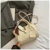 Cesta de Repolho Personalizada com Padrão Trançado 2026 Verão Nova Bolsa de Ombro Cruzada de Alto Valor Cor Sólida Elegante Bolsa Saco