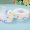 Cintas de Dibujos Animados Coloridas Listas para Usar del Fabricante, Material de Poliéster Juguetón y Lindo con Cintas para Decoración de Pasteles y Empaque de Regalo