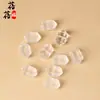 Accesorios de cristal natural Beibei Fu de doble punta polvo de cristal blanco cristal amatista accesorios para manualidades al por mayor