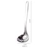 Juego de cucharas para sopa de acero inoxidable 304, para cocinar, con tapa, para sopa, con logotipo láser, gran oferta