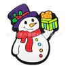 Pingentes de Sapato Boneco de Neve de Natal Acessórios para Sapato Clog Presente Decoração de Borracha Macia PVC Acessórios DIY Fivela Transfronteiriça