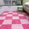 Alfombra de Piso Empalmada de Color Sólido Simple Transfronteriza Venta al por Mayor Transfronteriza Alfombra para Gatear de Bebé Alfombra de Piso Doméstica de Cobertura Total Resistente a Manchas