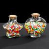 Botella Cielo Estrellado DIY Botella Creativa de Corazón Regalo Botella de Vidrio de Estrella con Corcho para Guardar 520 Estrellas de la Suerte Botella de los Deseos