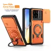 Adecuado para Funda de Teléfono con Ventana Deslizante Zte A56 Zte Blade A36 Soporte Anti-Caídas Funda Protectora Zte