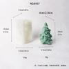 Nueva caja de regalo de Navidad, molde de silicona para velas de árbol de Navidad con forma de estrella, molde de yeso para aromaterapia, molde de silicona DIY