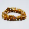 [Jinglu Castanho Dourado] Cristal Amarelo Natural Pulseira de Cristal Torre Pulseira de Cristal Olho de Tigre Dourado Feminina Mais Fácil de Combinar Atacado