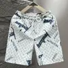 Shorts de Verão Masculino da Moda, Shorts de Cinco Pontos de Seda Gelada de Secagem Rápida, Shorts de Praia, Calças Casuais Soltas Finas de Comprimento Médio