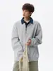 Sudadera falsa de dos piezas para hombre, estilo coreano, holgada, estilo bf perezoso, top tipo jersey, chaqueta con capucha casual moderna de otoño, nueva